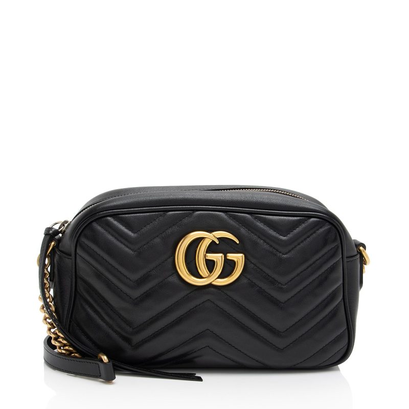 Gucci Matelasse Leather GG Marmont Small Shoulder Bag (SHF-RkEnxD) - Barde