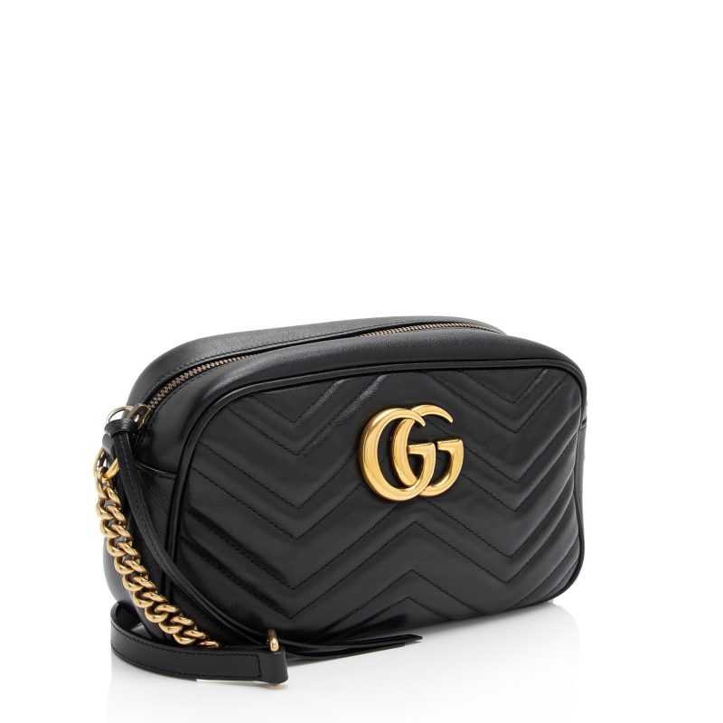 Gucci Matelasse Leather GG Marmont Small Shoulder Bag (SHF-RkEnxD) - Barde - Image 2