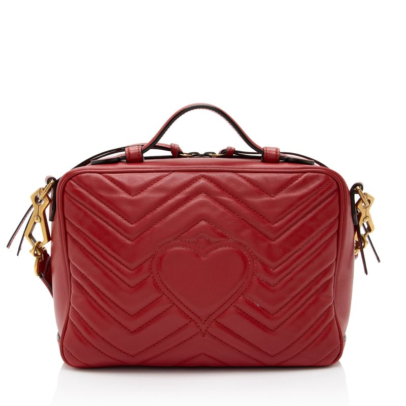 Gucci Matelasse Leather GG Marmont Zip Around Top Handle (SHF-IX8hjL) - Barde - Image 3