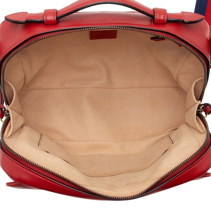 Gucci Matelasse Leather GG Marmont Zip Around Top Handle (SHF-IX8hjL) - Barde - Image 7