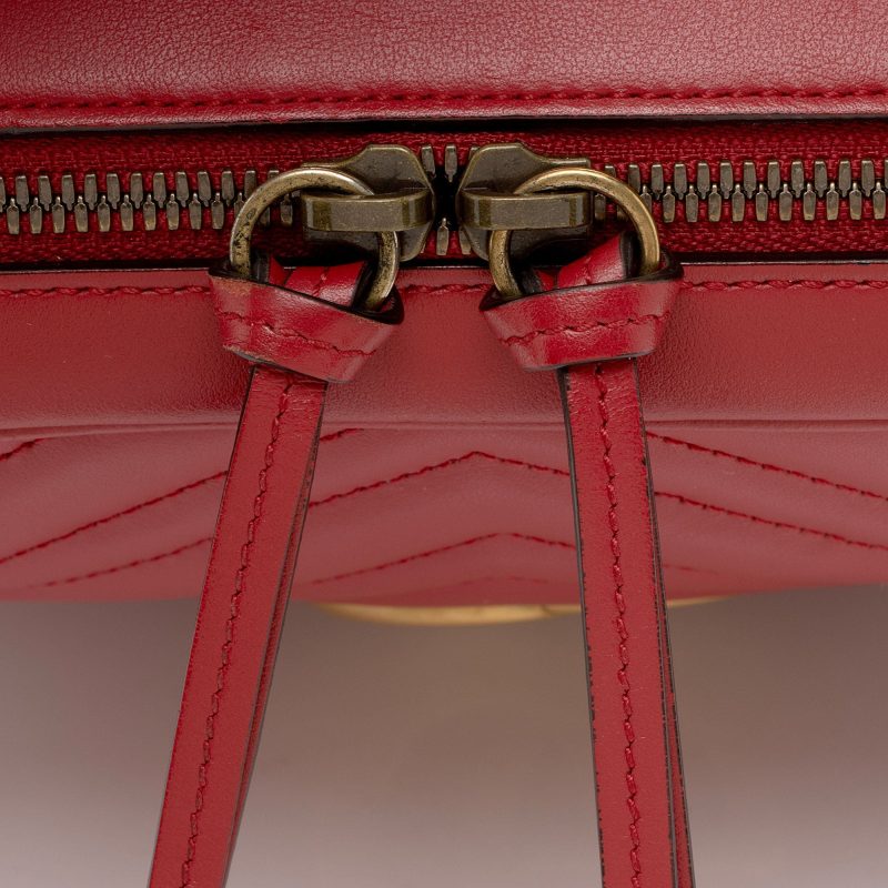 Gucci Matelasse Leather GG Marmont Zip Around Top Handle (SHF-ahwcCx) - Barde - Image 10