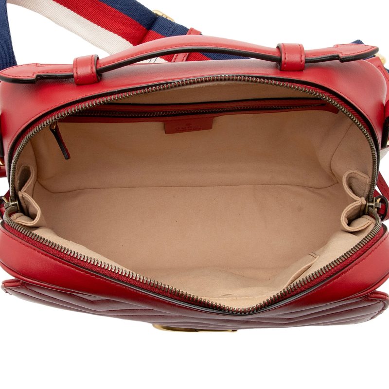 Gucci Matelasse Leather GG Marmont Zip Around Top Handle (SHF-ahwcCx) - Barde - Image 7