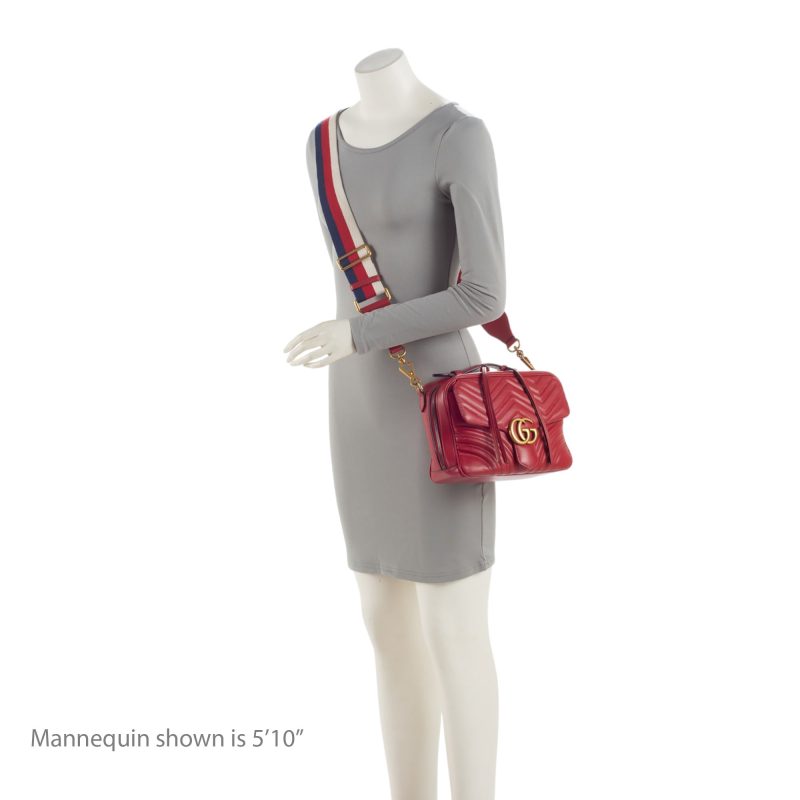 Gucci Matelasse Leather GG Marmont Zip Around Top Handle (SHF-ahwcCx) - Barde - Image 5