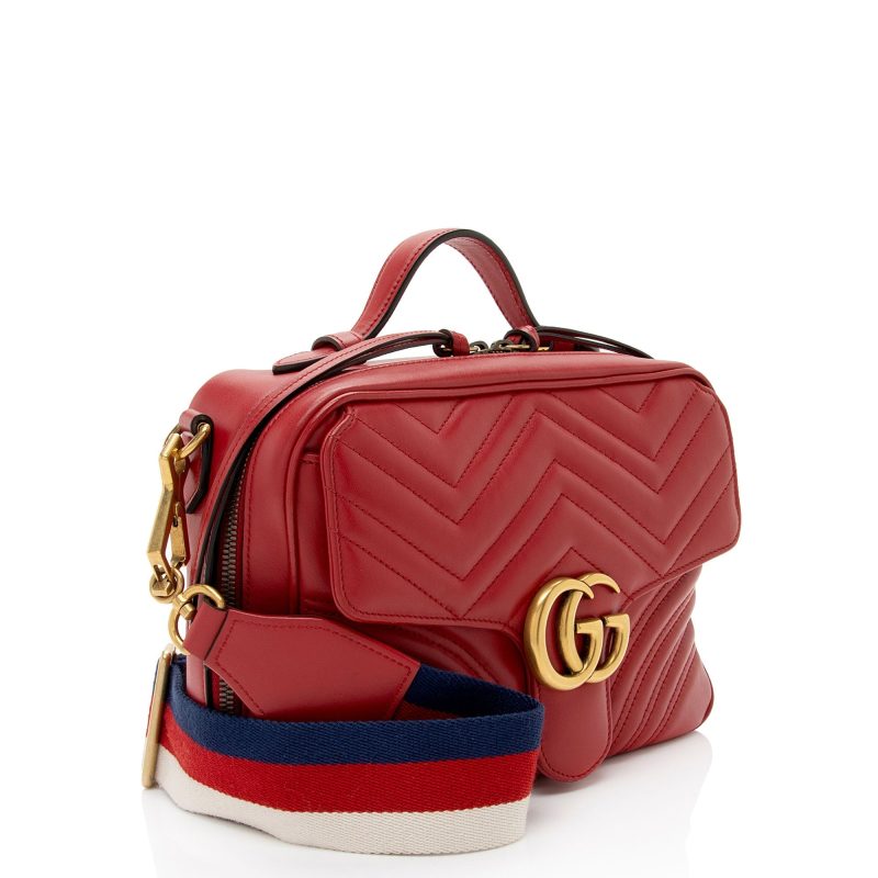 Gucci Matelasse Leather GG Marmont Zip Around Top Handle (SHF-ahwcCx) - Barde - Image 2