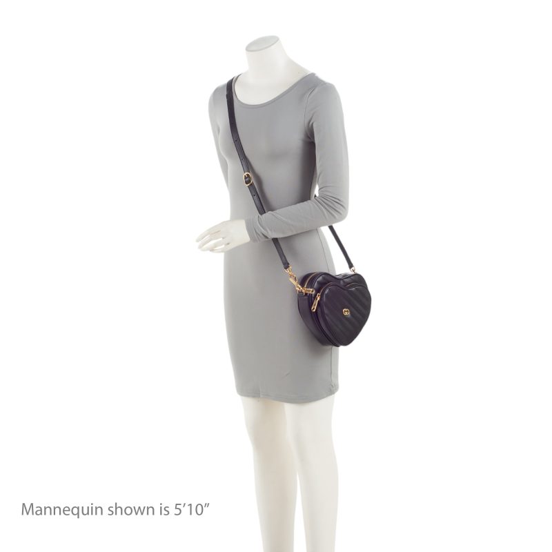 Gucci Matelasse Leather Interlocking G Heart Mini Shoulder Bag (SHF-j5rydx) - Barde - Image 5