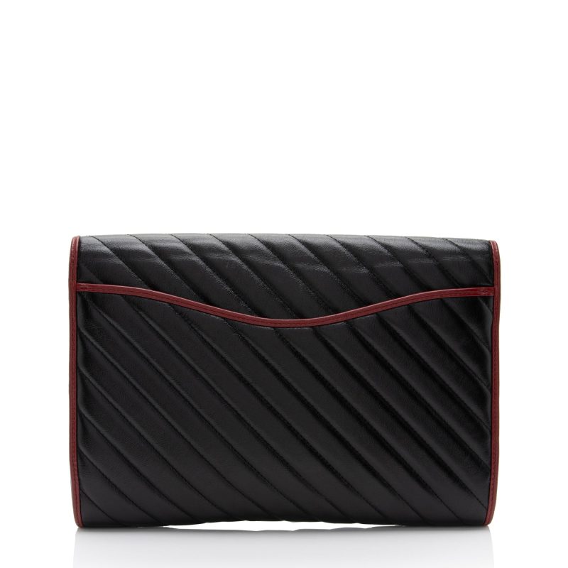 Gucci Matelasse Leather Torchon GG Marmont Clutch (SHF-CeLx8H) - Barde - Image 3