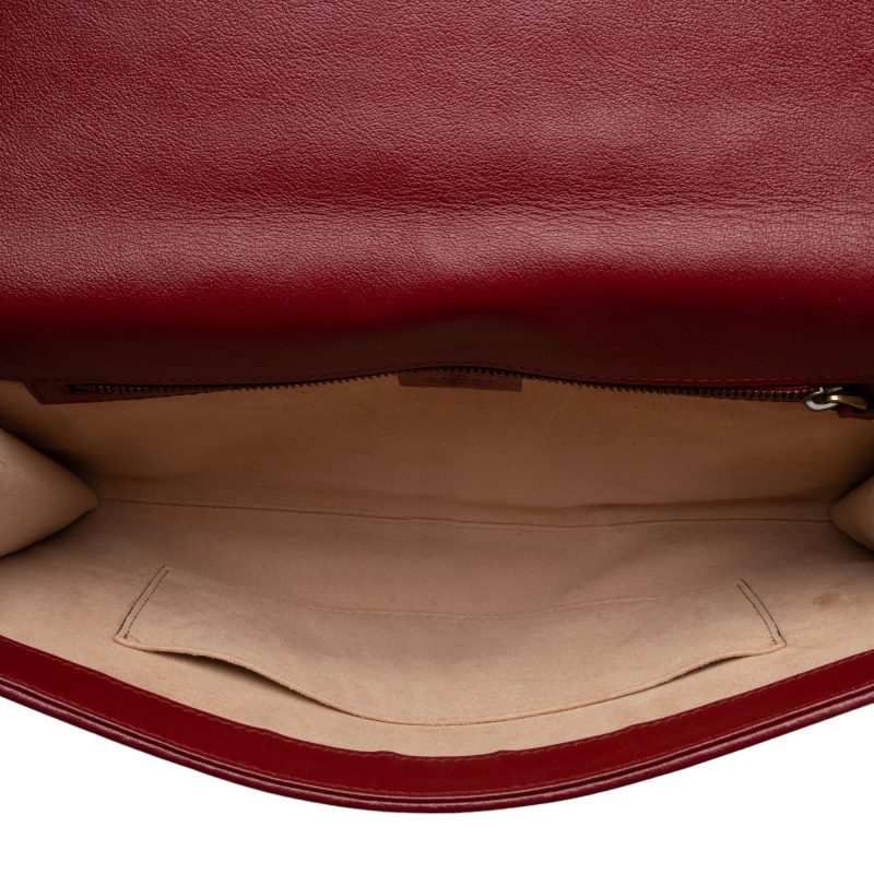 Gucci Matelasse Leather Torchon GG Marmont Clutch (SHF-CeLx8H) - Barde - Image 6