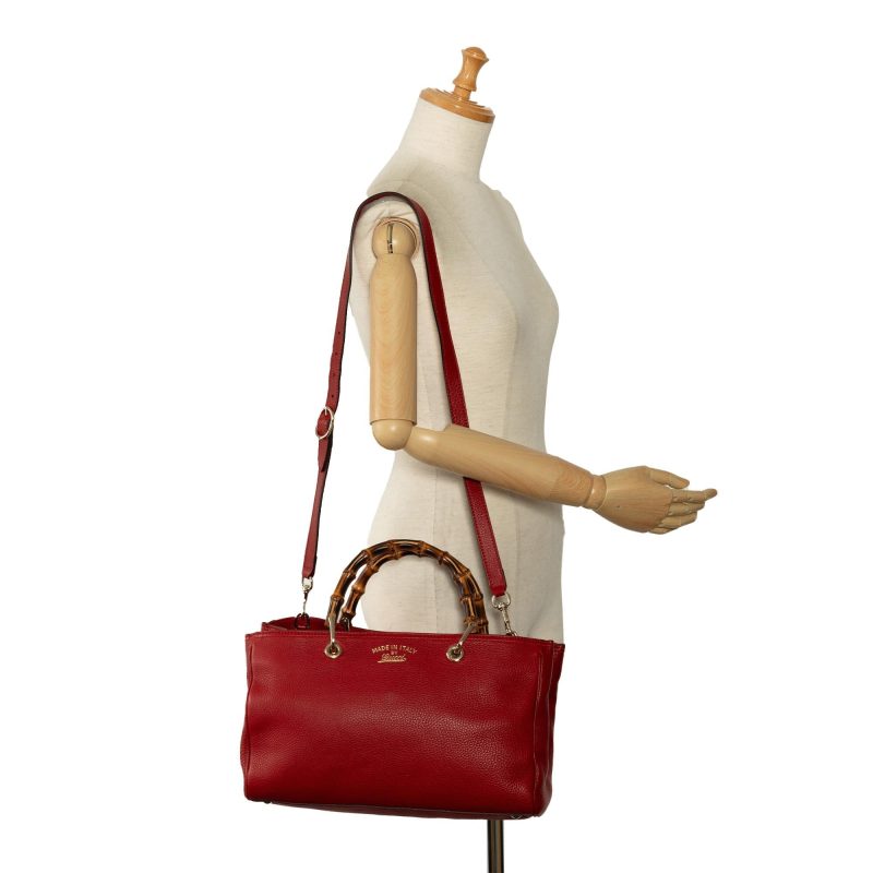 Gucci Medium Bamboo Shopper (SHG-V1zuVI) - Barde - Image 5