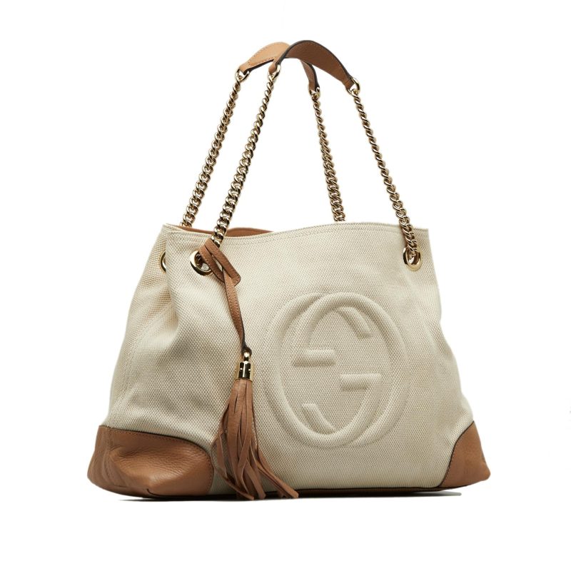 Gucci Medium Canvas Soho Chain Tote (SHG-MTThDG) - Barde - Image 2