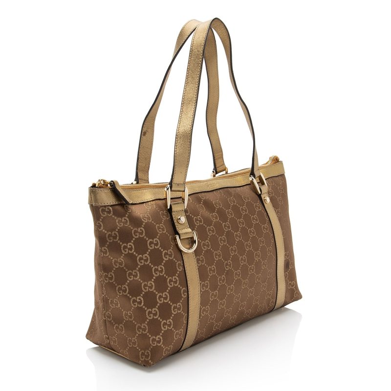 Gucci Metallic GG Canvas Abbey Medium Tote (SHF-fEFerC) - Barde - Image 2