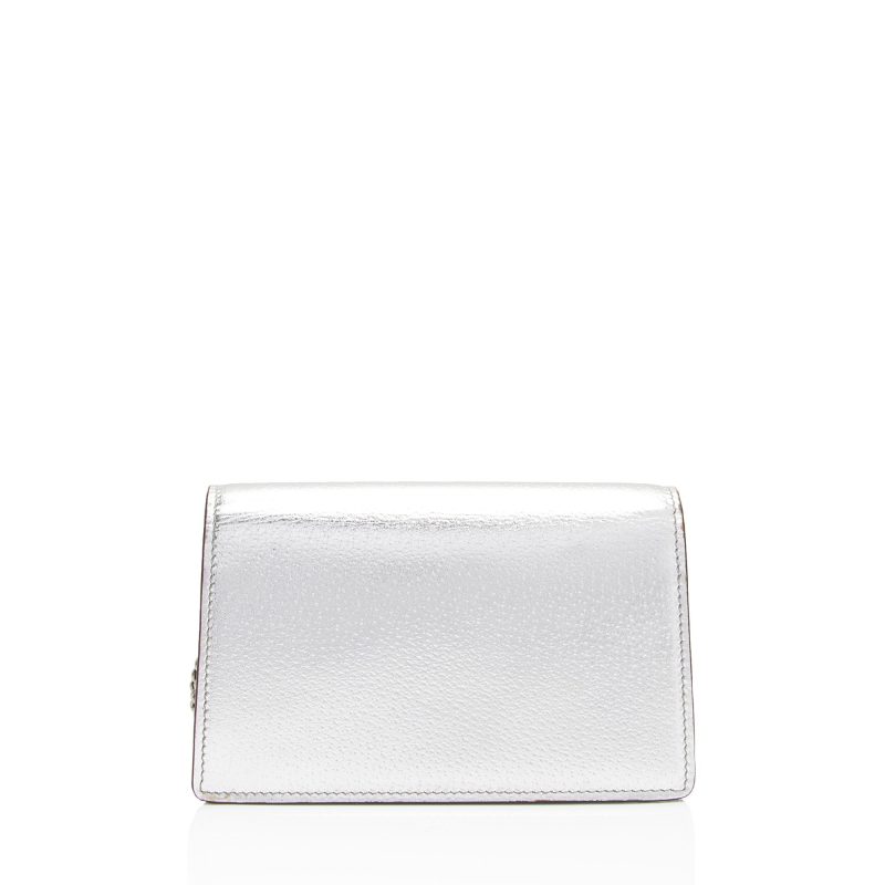 Gucci Metallic Leather Dionysus Super Mini Bag (SHF-PQUwUw) - Barde - Image 3