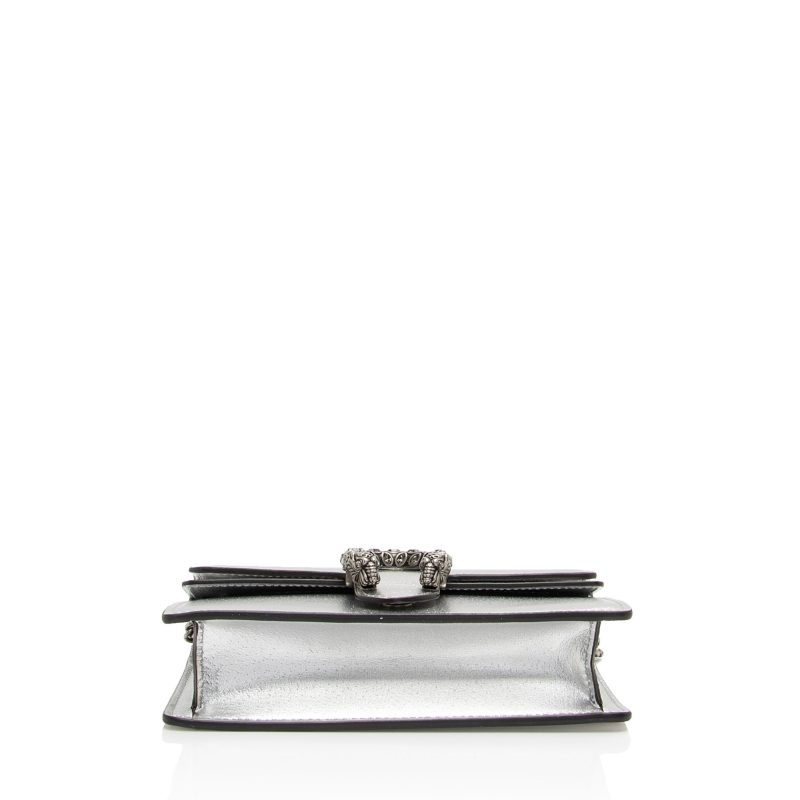 Gucci Metallic Leather Dionysus Super Mini Bag (SHF-PQUwUw) - Barde - Image 4