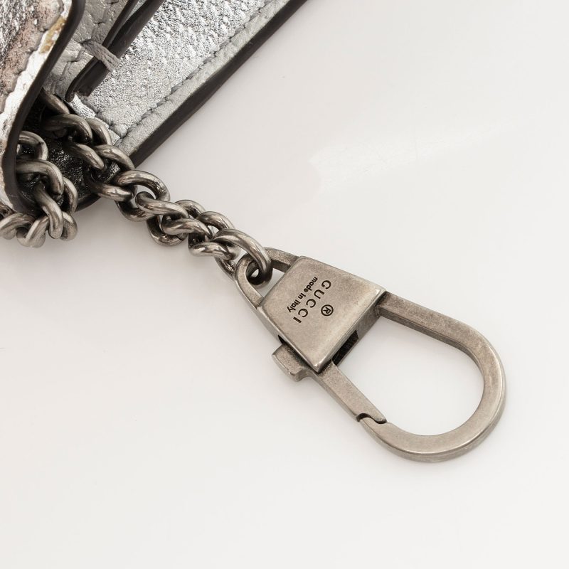 Gucci Metallic Leather Dionysus Super Mini Bag (SHF-PQUwUw) - Barde - Image 10