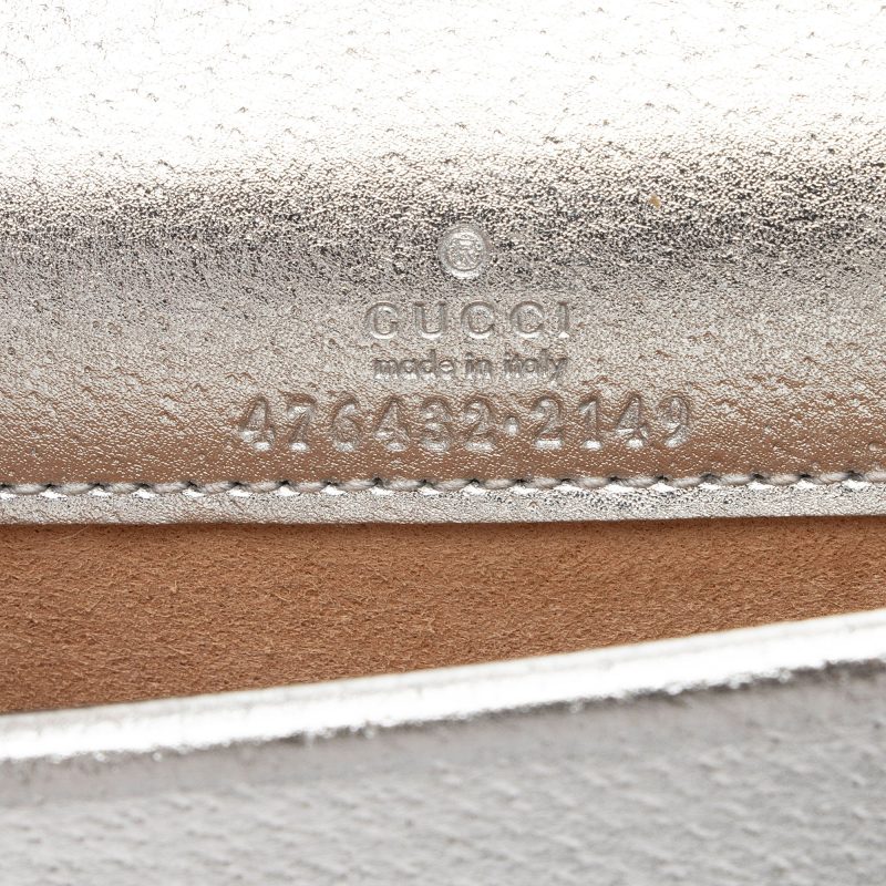 Gucci Metallic Leather Dionysus Super Mini Bag (SHF-PQUwUw) - Barde - Image 6