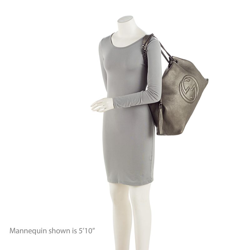 Gucci Metallic Leather Soho Large Shoulder Bag (SHF-Splnx2) - Barde - Image 5
