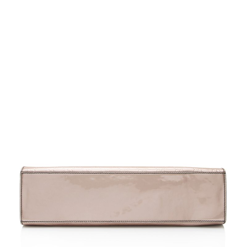 Gucci Metallic Patent Guccissima Leather Emily Large Shoulder Bag (SHF-v4gshd) - Barde - Image 4