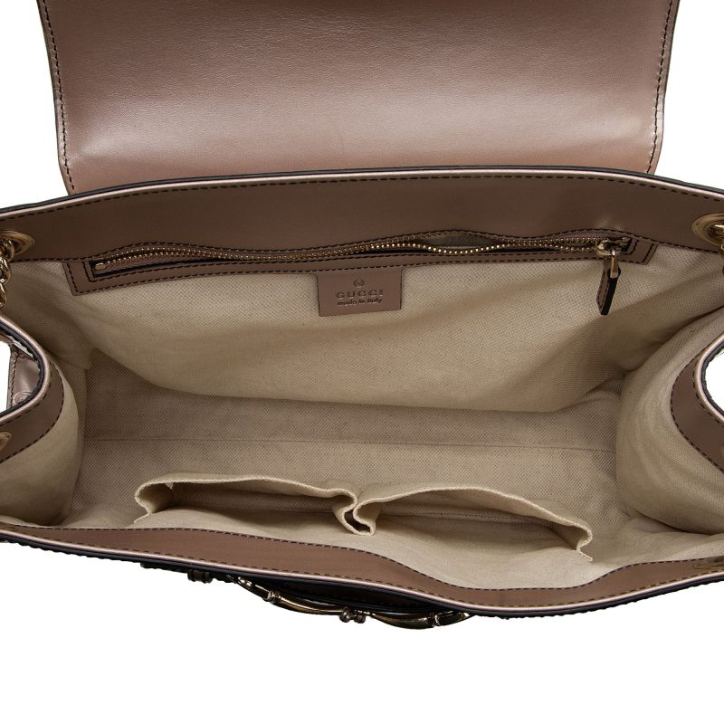 Gucci Metallic Patent Guccissima Leather Emily Large Shoulder Bag (SHF-v4gshd) - Barde - Image 7