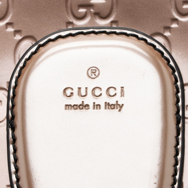 Gucci Metallic Patent Guccissima Leather Emily Large Shoulder Bag (SHF-v4gshd) - Barde - Image 9