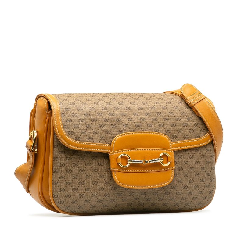 Gucci Micro GG Horsebit Flap Crossbody Bag (SHG-MhRV6b) - Barde - Image 2