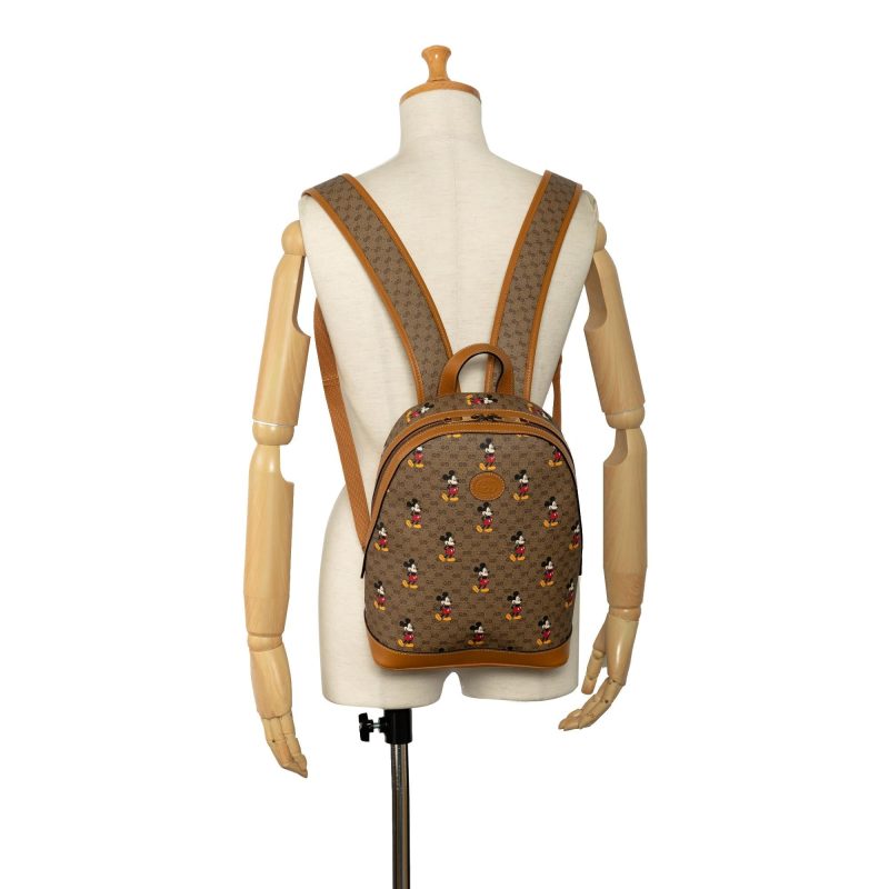 Gucci Micro GG Mickey Mouse Dome Backpack (SHG-NTEeGW) - Barde - Image 5