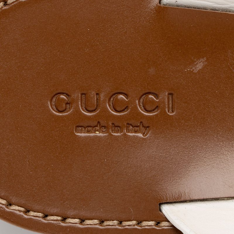 Gucci Microguccissima Leather Gladiator Sandals - Size 11 / 41 (SHF-eghKbe) - Barde - Image 8
