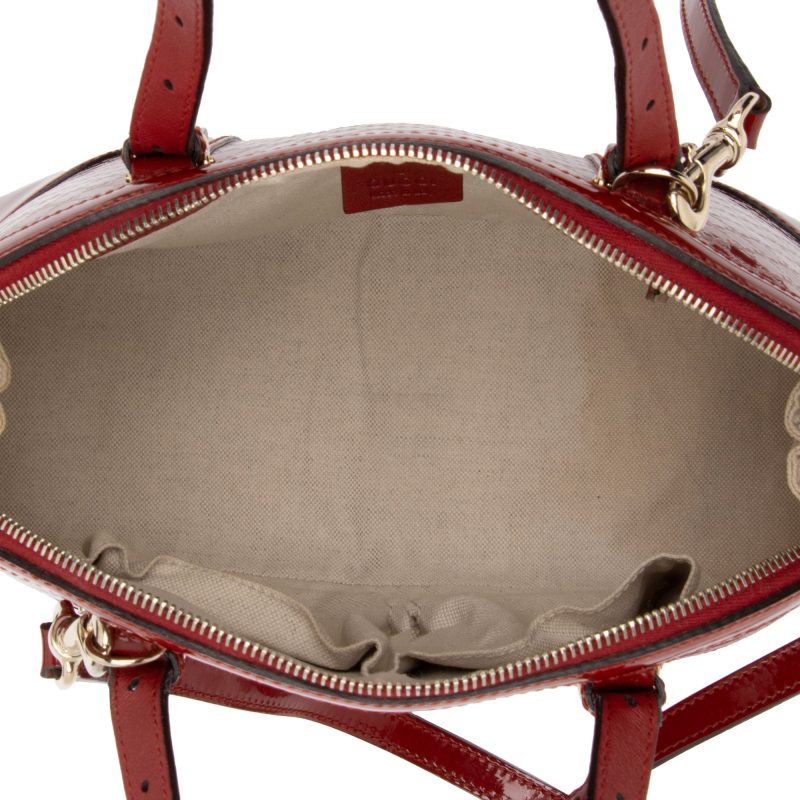 Gucci Microguccissima Patent Leather Nice Satchel (SHF-swAQdK) - Barde - Image 6