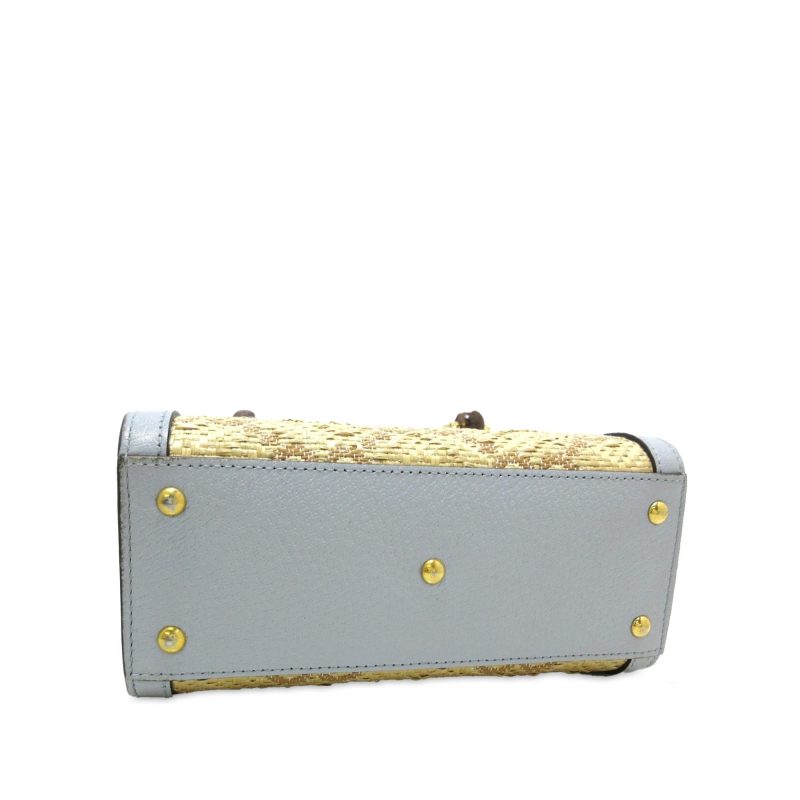 Gucci Mini Jumbo GG Raffia Diana (SHG-drcDRd) - Barde - Image 4