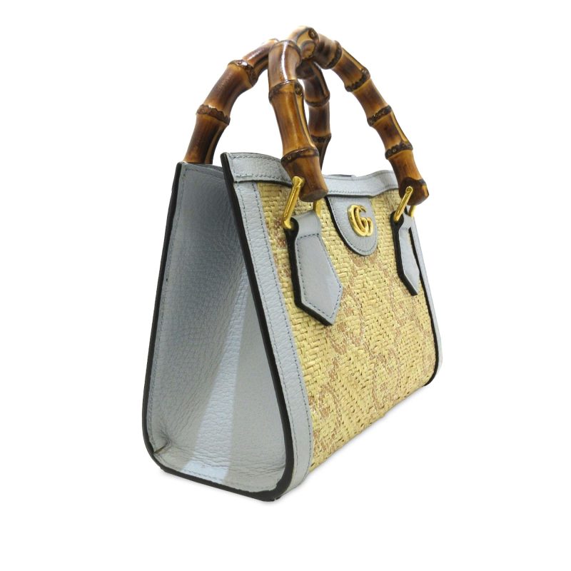 Gucci Mini Jumbo GG Raffia Diana (SHG-drcDRd) - Barde - Image 2
