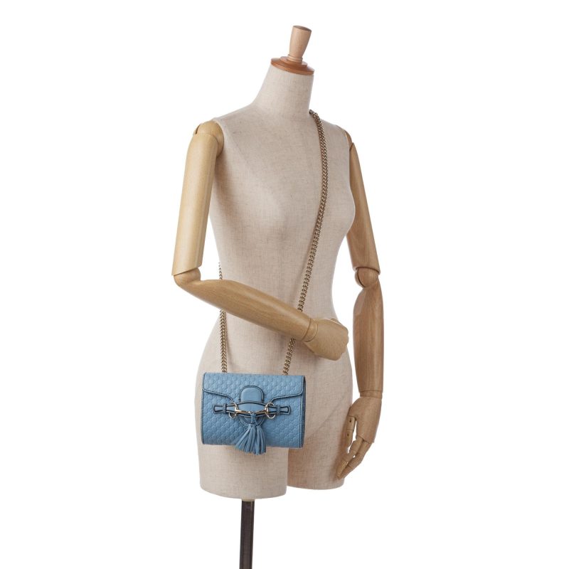 Gucci Mini Microguccissima Emily Crossbody Bag (SHG-d63GRv) - Barde - Image 5