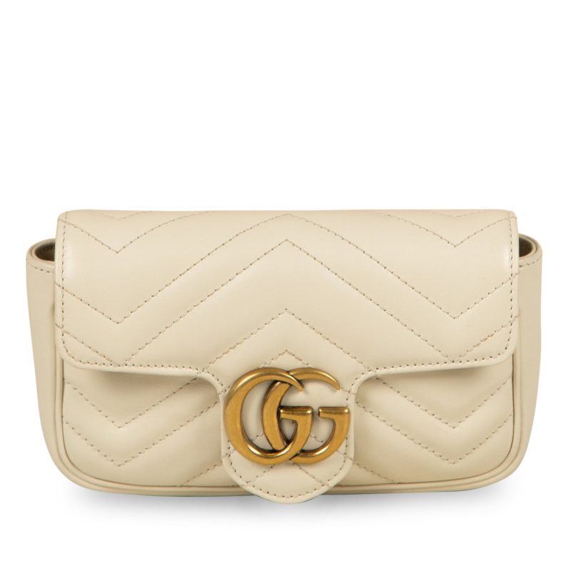 Gucci Super Mini Marmont - White - Barde