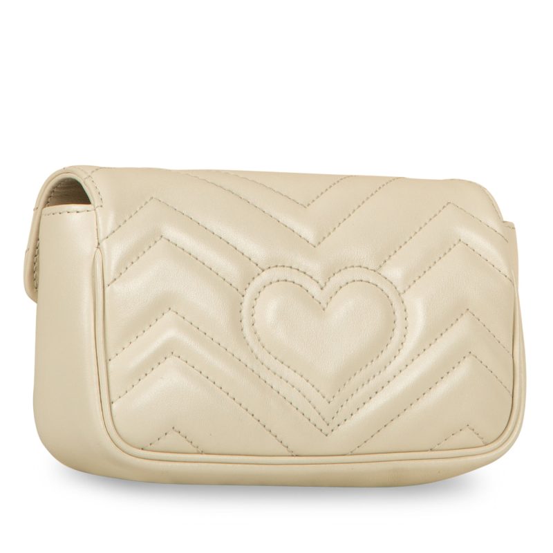 Gucci Super Mini Marmont - White - Barde - Image 3