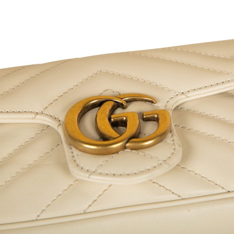 Gucci Super Mini Marmont - White - Barde - Image 7