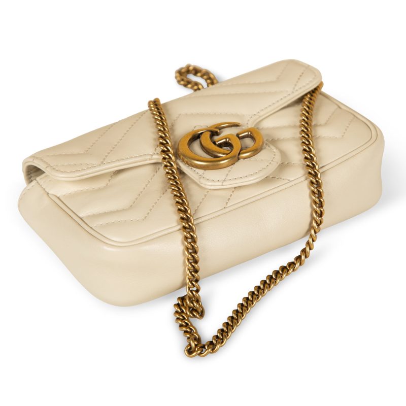 Gucci Super Mini Marmont - White - Barde - Image 8