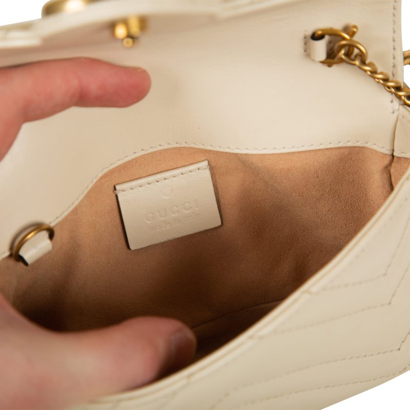Gucci Super Mini Marmont - White - Barde - Image 9