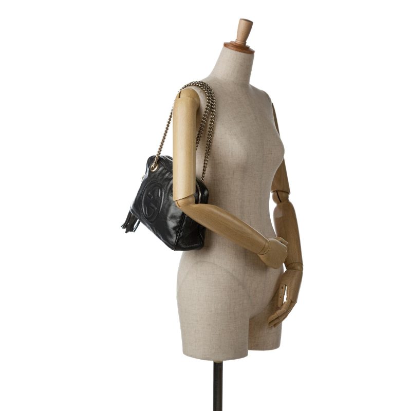Gucci Patent Soho Chain Shoulder Bag (SHG-EHEZ8m) - Barde - Image 5