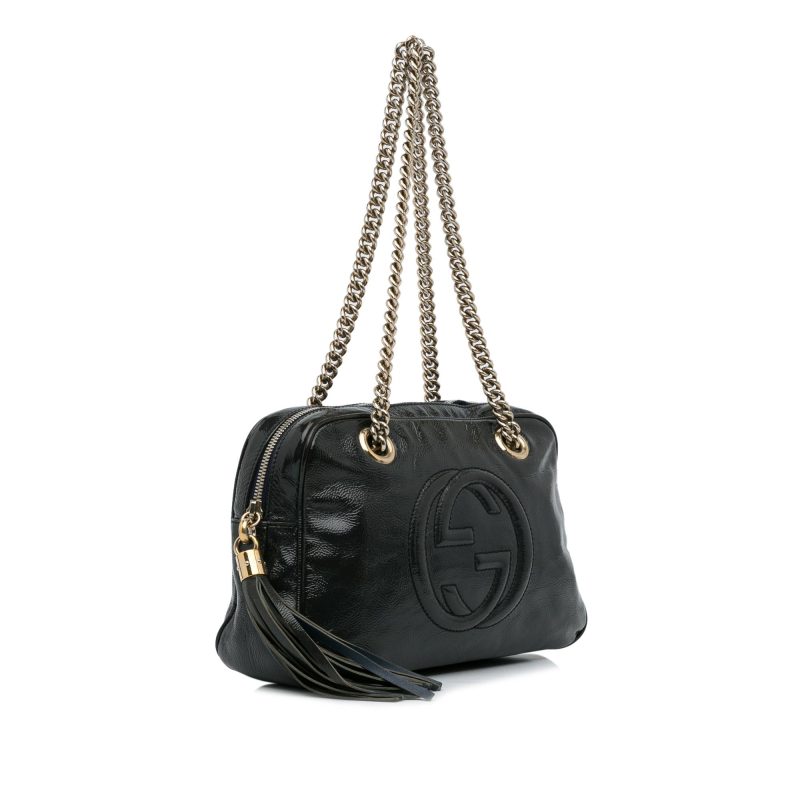 Gucci Patent Soho Chain Shoulder Bag (SHG-EHEZ8m) - Barde - Image 2