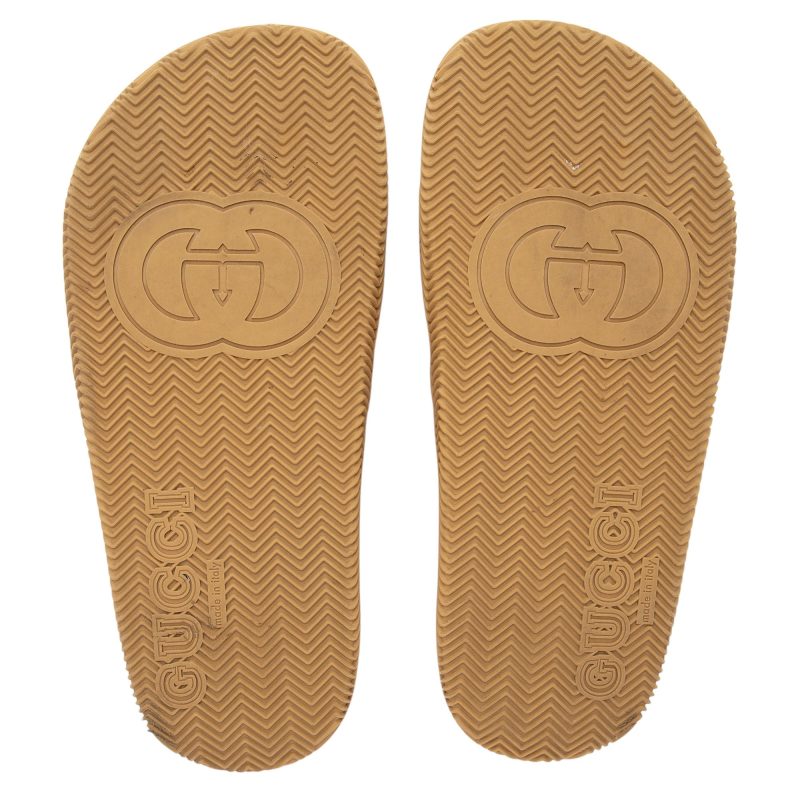 Gucci Rubber Interlocking G Slide Sandals - Size 6 / 36 (SHF-r8HZXE) - Barde - Image 5