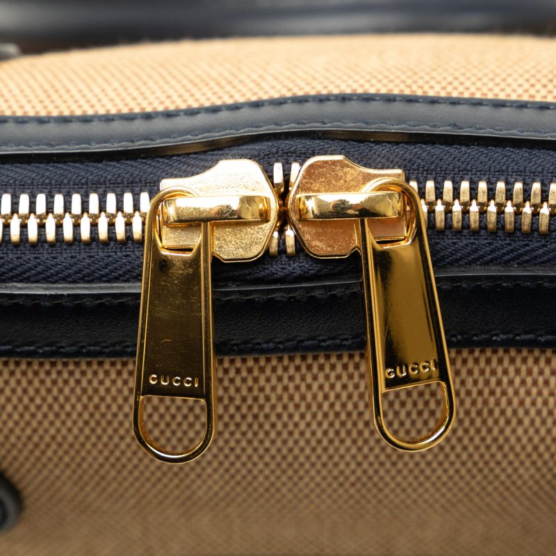 Gucci Small Horsebit 1955 Canvas Top Handle (SHG-7XpLq2) - Barde - Image 9