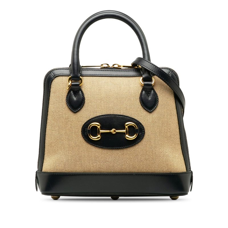 Gucci Small Horsebit 1955 Canvas Top Handle (SHG-7XpLq2) - Barde
