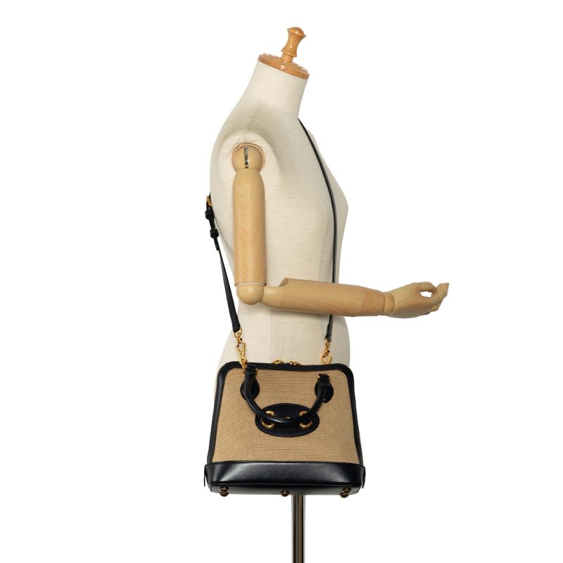 Gucci Small Horsebit 1955 Canvas Top Handle (SHG-7XpLq2) - Barde - Image 5