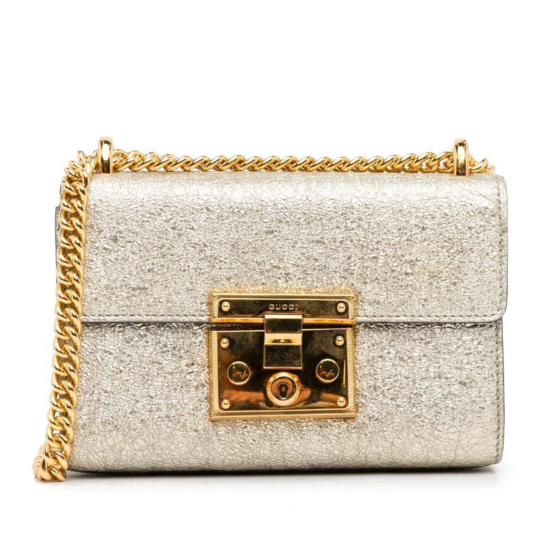 Gucci Small Metallic Padlock Crossbody (SHG-Vd4R6T) - Barde - Image 2