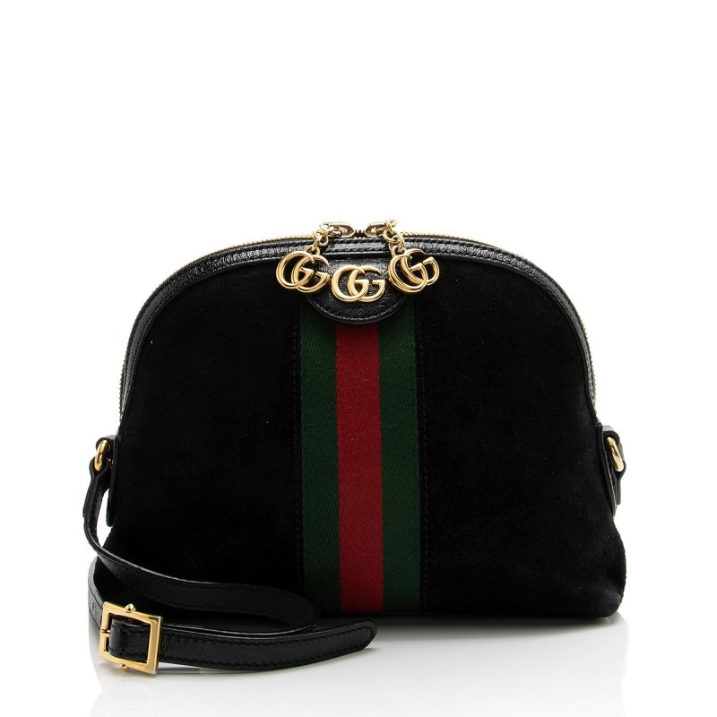 Gucci Suede Ophidia Dome Small Shoulder Bag (SHF-BDjB7x) - Barde