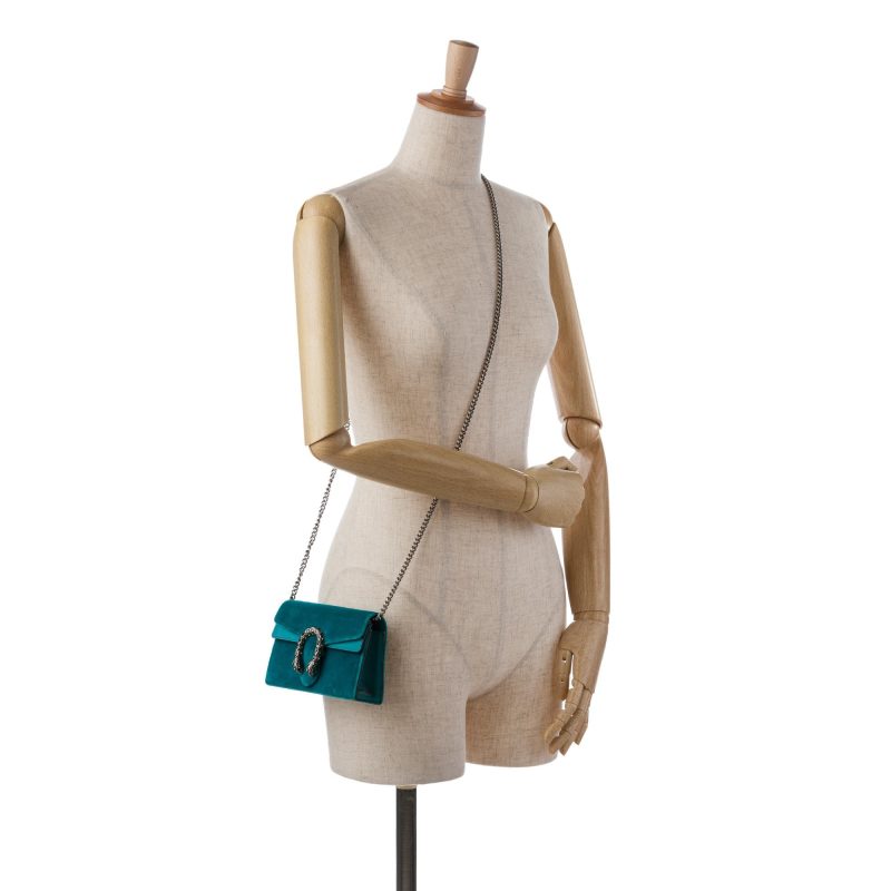 Gucci Super Mini Velvet Dionysus Crossbody Bag (SHG-eHau7e) - Barde - Image 5