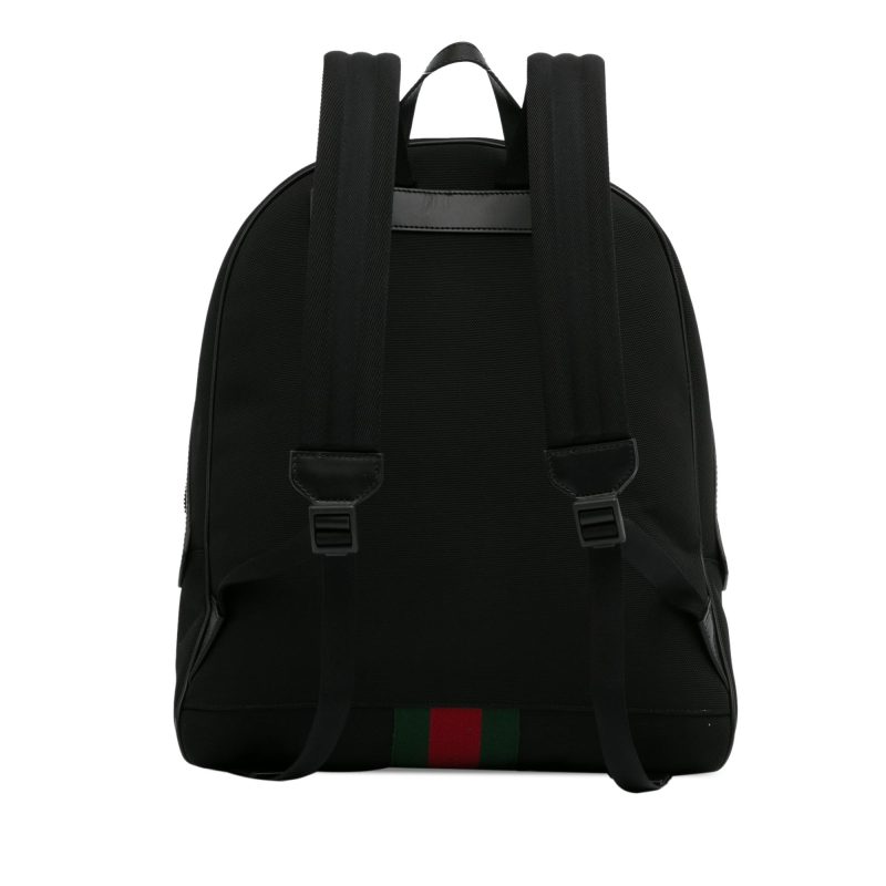 Gucci Techno Web Canvas Backpack (SHG-HShuVx) - Barde - Image 3
