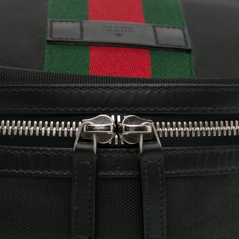Gucci Techno Web Canvas Backpack (SHG-HShuVx) - Barde - Image 10
