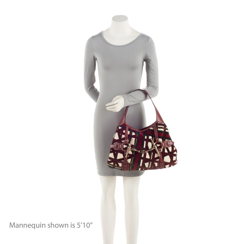 Gucci Velvet Horsebit 85th Anniversary Large Hobo (SHF-zg4KIX) - Barde - Image 5