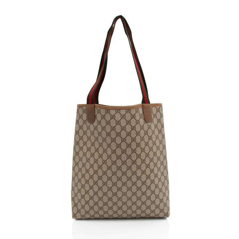 Gucci Vintage GG Plus Web Tote (SHF-2zXCOT) - Barde - Image 3