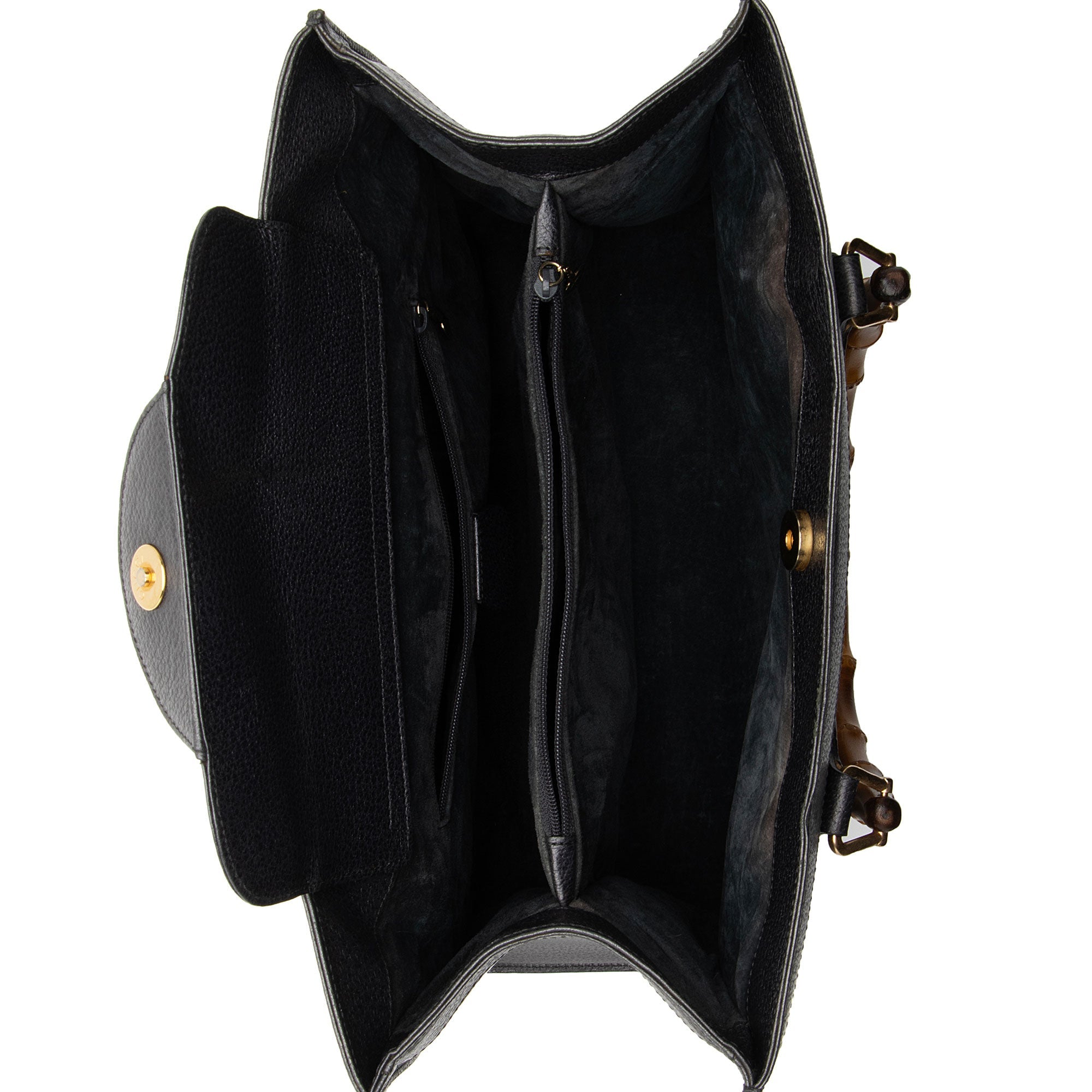 Gucci Vintage Leather Bamboo Diana Tote (SHF-7SmqFT) - Barde - Image 7