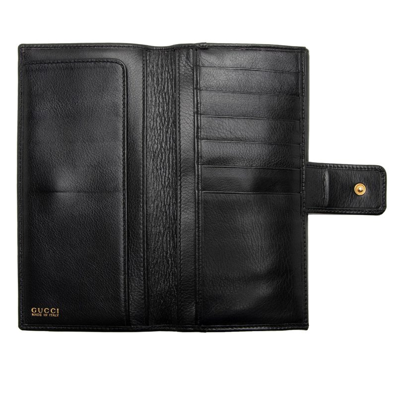 Gucci Vintage Leather Bamboo Wallet (SHF-6HBZUJ) - Barde - Image 5