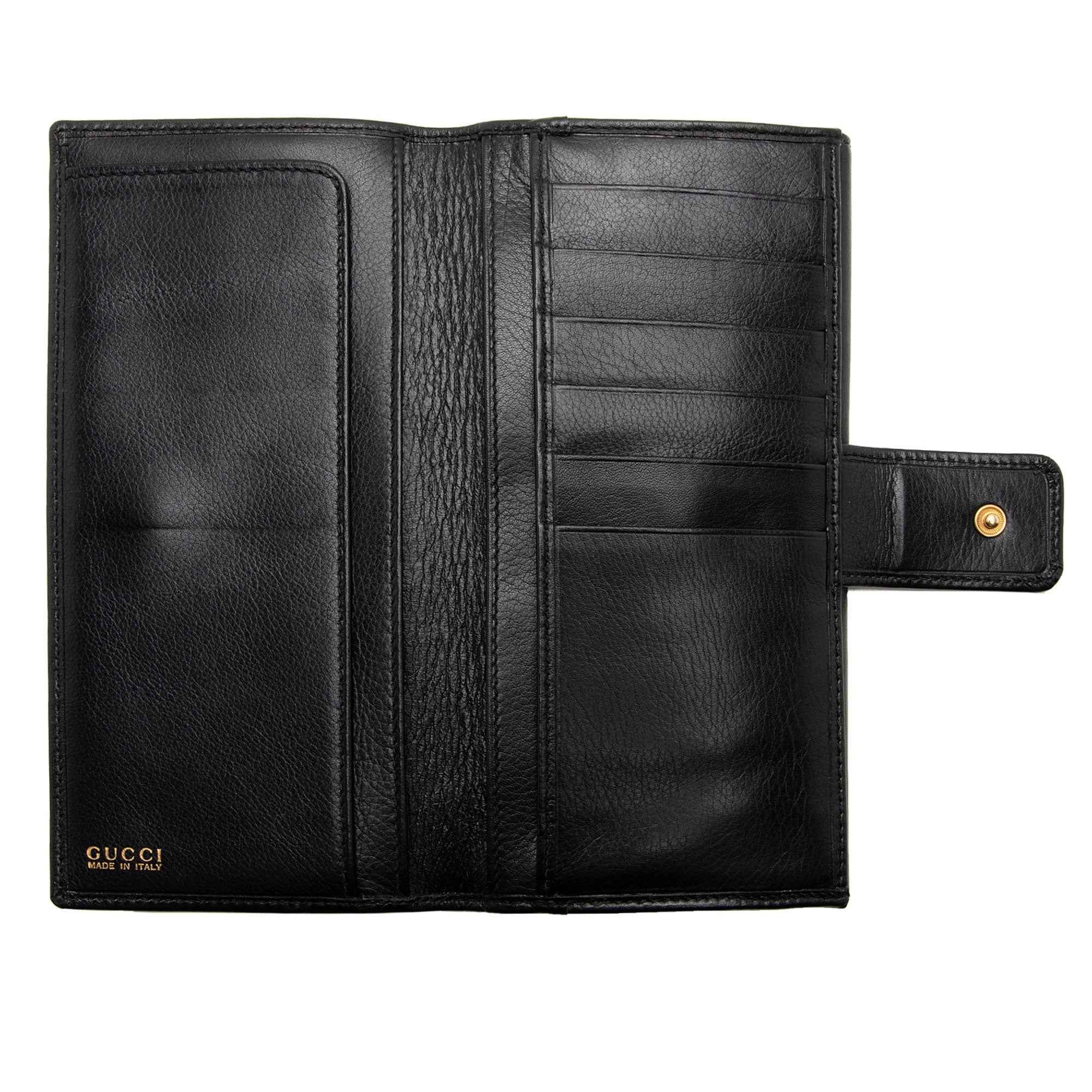 Gucci Vintage Leather Bamboo Wallet (SHF-6HBZUJ) - Barde - Image 5